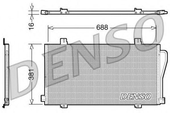 DENSO - DCN23017 - Радіатор кондиціонера