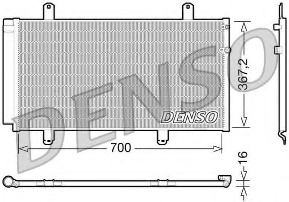 DENSO - DCN51004 - Радіатор кондиціонера Toyota Camry/Avalon 2.4/3.5 01.06-12.14