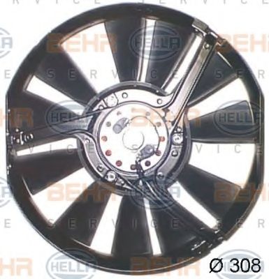 BEHR HELLA SERVICE - 8EW 009 157-301 - Вентилятор, конденсатор кондиционера (Кондиционер)