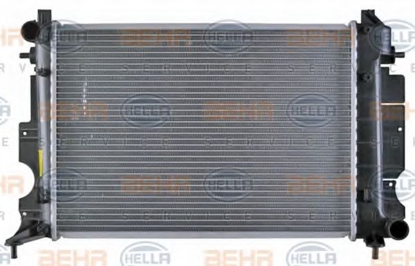 BEHR HELLA SERVICE - 8MK 376 720-551 - Радиатор, охлаждение двигателя (Охлаждение)
