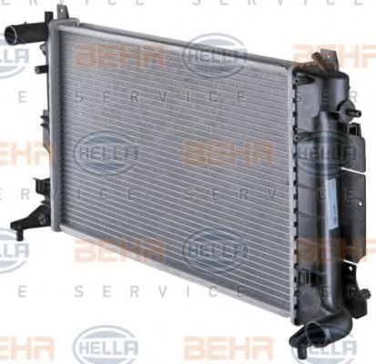 BEHR HELLA SERVICE - 8MK 376 720-551 - Радиатор, охлаждение двигателя (Охлаждение)