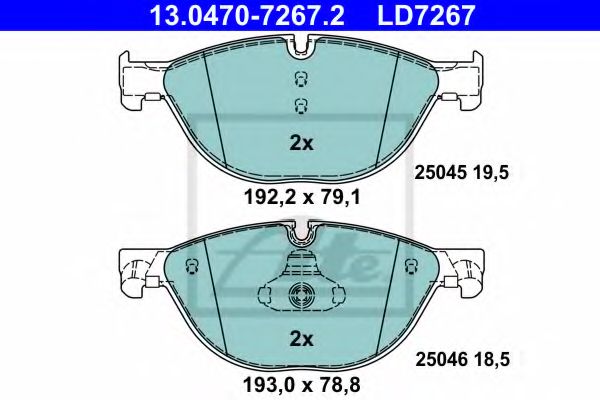 Гальмівні колодки (Ceramic) перед. BMW 5 F10 10-