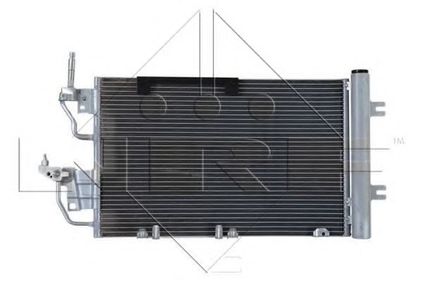 NRF - 35633 - Радіатор кондиціонера  Opel Astra H,  Zafira B 1.3D-2.0  04-