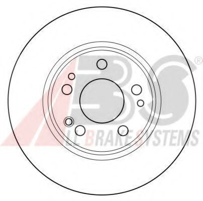 Диск гальмівний перед.  DB W124,W201