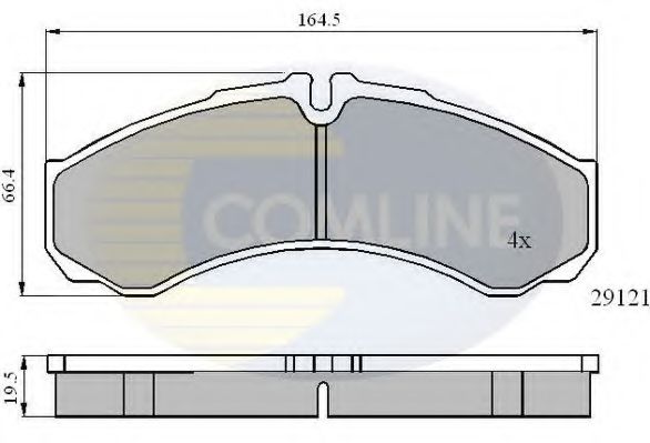 COMLINE - CBP0931 - CBP0931 Comline - Гальмівні колодки до дисків