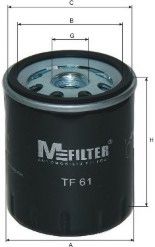 MFILTER - TF 61 - Фильтр масляный Citroen (пр-во M-Filter)