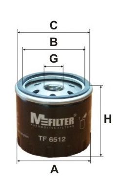 MFILTER - TF 6512 - Фильтр масляный OPEL Vivaro (пр-во M-filter)