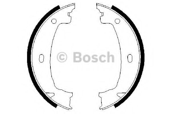 BOSCH - 0 986 487 608 - Барабанні гальмівні колодки BMW 3 E46/1 E82 07-