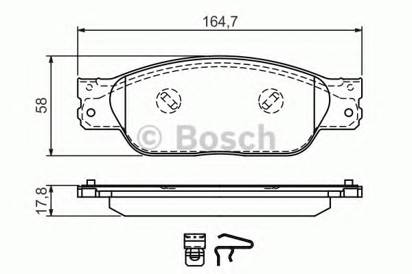 BOSCH - 0 986 494 355 - Колодки гальмівні дискові