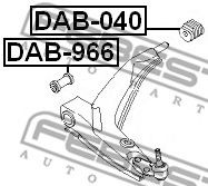 FEBEST - DAB-966 - САЙЛЕНБЛОК ПЕРЕДНИЙ ПЕРЕДНЕГО РЫЧАГА CHEVROLET LANOS (T100) 1997-2002