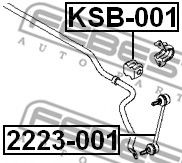 FEBEST - KSB-001 - Втулка стабілізатора зад. Kia Carens III 06 -/ Magentis II 05 -