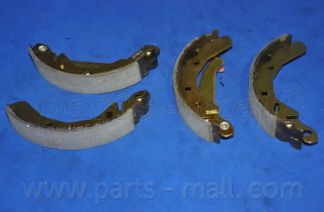 PARTS-MALL - PLC-001 - К-кт зад. барабан. колодок Daewoo Matiz, Chery QQ