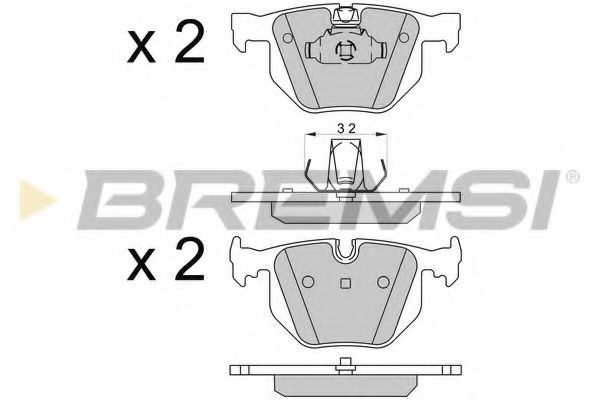 BREMSI - BP3509 - Тормозные колодки зад. BMW X5/X6 08-