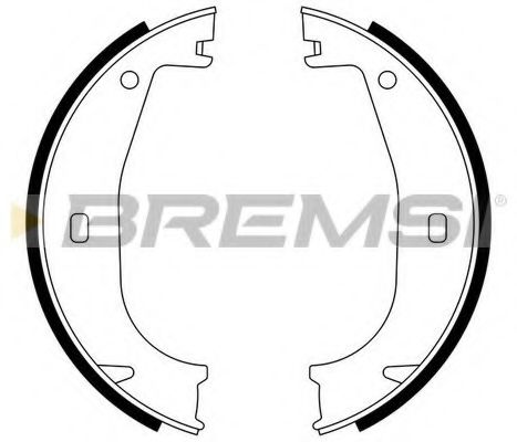 BREMSI - GF0078 - Колодки ручного тормоза BMW 3(E36) 90-00/ Z3 95-03 (ATE)