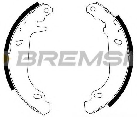 BREMSI - GF0105 - Тормозные колодки зад. Xsara 97-05, ZX 91-98/Peugeot 306 93-2 (Bendix) (180х32)