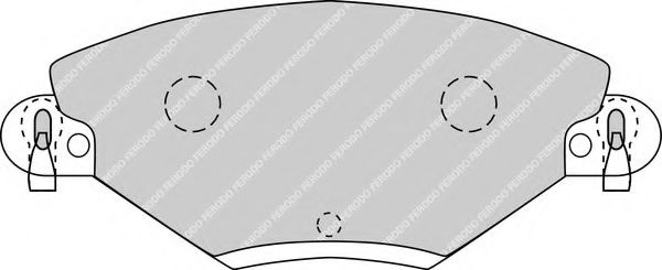 FERODO - FDB1411 - Гальмівні колодкi дисковi перед. Citroen C5 2,0-2,0HDI 01-