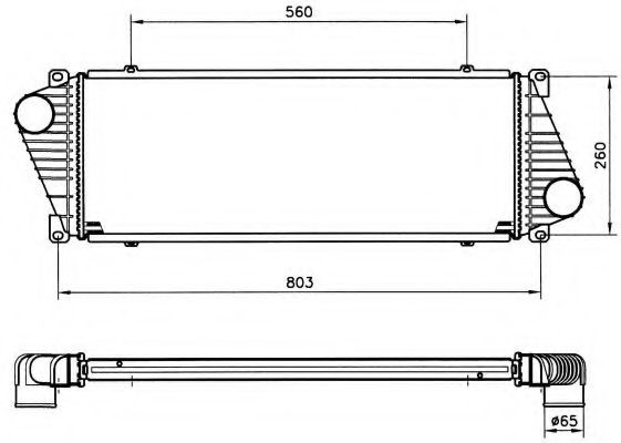 NRF - 30830 - Інтеркулер DB Sprinter Tdi/Cdi 96-06 /VW LT 35 2.8TDI 03-