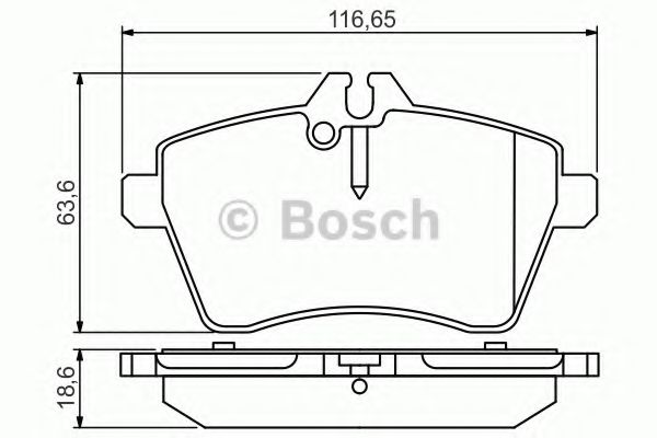 BOSCH - 0 986 495 273 - Колодка торм. диск. MERCEDES A-CLASS (W169) передн. (пр-во Bosch)