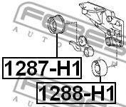 FEBEST - 1287-H1 - РОЛИК НАТЯЖИТЕЛЯ РЕМНЯ ГРМ