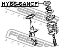 FEBEST - HYSS-SANCF - Опорна подушка ам-тора перед. Hyundai Santa FE 06-