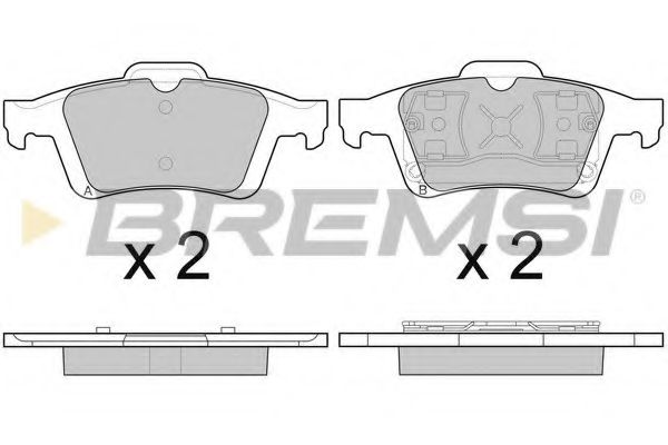 BREMSI - BP3091 - Тормозные колодки зад. Ford Focus II/C-Max 03-12 (ATE)