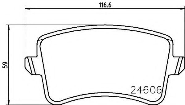 TEXTAR - 2460602 - Дискові гальмівні колодки зад.  Audi A6/A6/S6 IV (4G2,C7) 10-