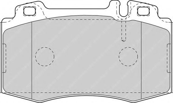 FERODO - FDB1426 - Гальмівнi колодки дисковi перед. з датч. (для авто з с-мою ESP) MB W220 S-klasa 02-