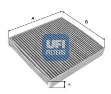 UFI - 54.158.00 - Фільтр салону вугільний