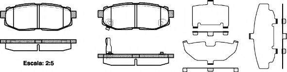 Гальмівні колодки дискові зад. Subaru Tribeca 05-/Forester 12-/Legacy 3,0  03-