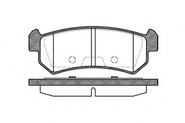 Гальмівні колодки дискові задні Daewoo Nubira/Chevrolet Lacetti 1.4 05-