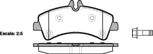 Гальмівні колодки дискові зад. DB Sprinter 5T 06- (Bosch)