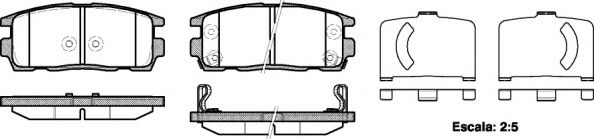 REMSA - 1260.12 - Гальмівні колодки дискові зад. Chevroler Captiva/Opel Antara 2.4, 3.2 V6 06-