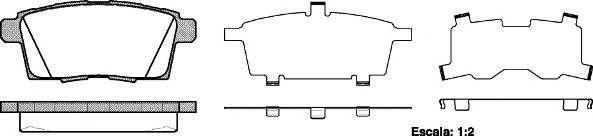 Колодки гальмiвнi зад. Mazda CX-7 2.3IT 06-, CX-9 06-