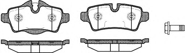 REMSA - 1344.00 - Колодки гальмівні зад. Mini Mini (R56),Mini Cabriolet (R57),Mini Clubman (R55) 2006 -