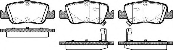 REMSA - 1356.02 - Гальмівні колодки дискові зад. Toyota Auris 1,4-2.2 D 06-