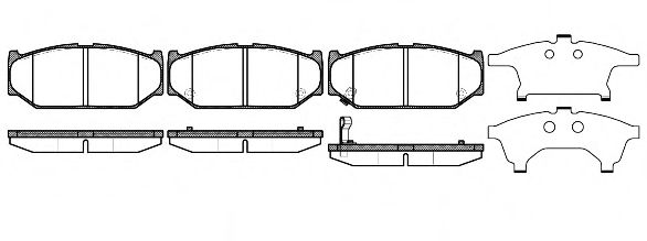 Гальмівнi колодки дискові перед. Suzuki Swift 1.2/1.6 06-