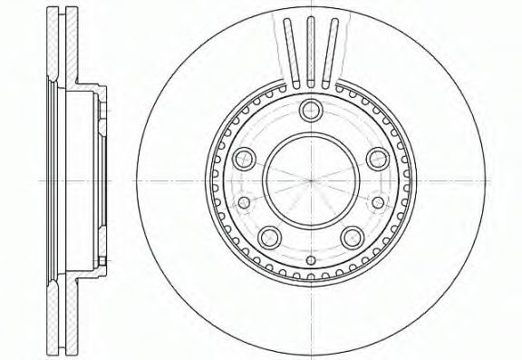 REMSA - 6673.10 - Диск тормозной MAZDA 6 передн., вент. (пр-во REMSA)