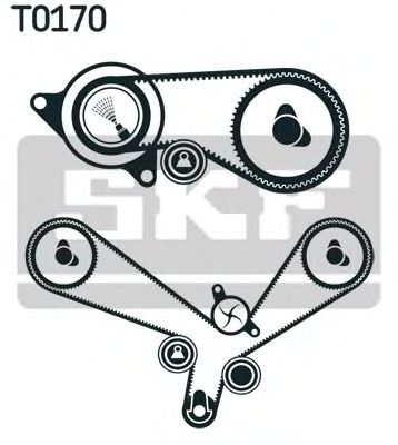 К-кт ГРМ(паливна апаратура)(1 пасок + 1 ролік) Audi A4/A6/A8// VW Passat 2.5TDI 97-