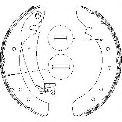 Комплект тормозных колодок (Тормозная система)