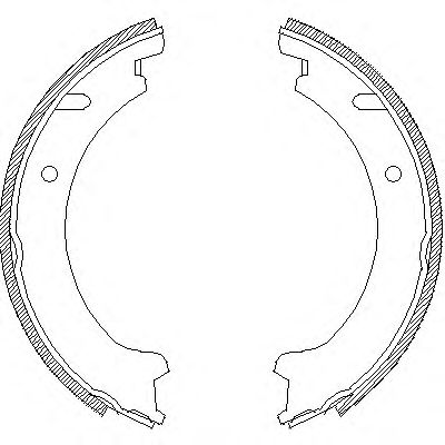 Комплект тормозных колодок, стояночная тормозная система (Тормозная система)