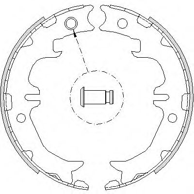 К-кт зад. барабан. колодок Toyota Avensis Verso,Highlander,Previa, Rav 4 Ii, Supra, Venza 1.8-4.3 01.90-11.16