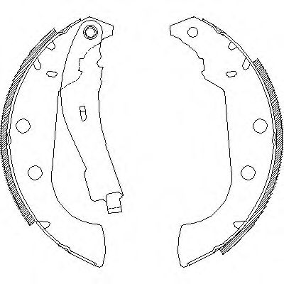 WOKING - Z4135.01 - Гальмівні колодки зад. Xsara 97-05/Peugeot 306 93-2 (Bendix) (229х42)