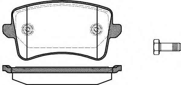 WOKING - P12433.00 - Колодки гальмівні дискові задні, Audi A4, A5, Q5 08-