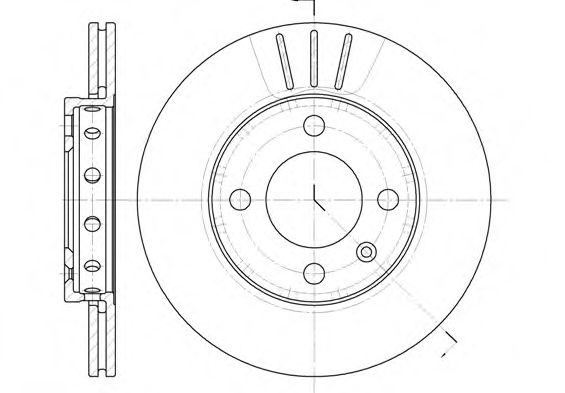 WOKING - D6426.10 - Тормозной диск, SEAT\VW Polo (6N2) 1.9 D, AEF, 99-01