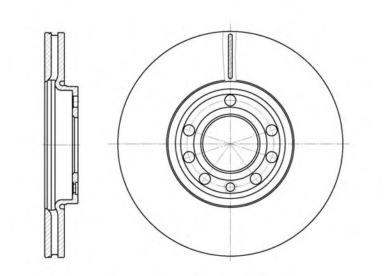 WOKING - D6689.10 - Гальмівний диск перед. Vectra C/Signum 02- (285x25) (вент.)