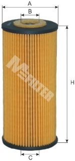 MFILTER - TE 604 - Фильтр масляный BMW 316I E36 1.6, 1.8  (пр-во M-filter)