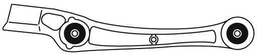 FRAP - 4002 - Важіль передньої підвіски нижній передній правий, AUDI A4, A5, A6, A7 Q5 07-