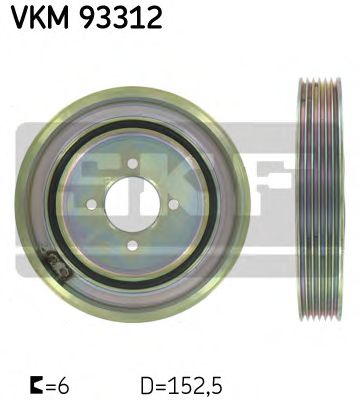 SKF - VKM 93312 - Ремінний шків (Вир-во SKF)