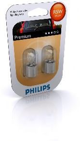 PHILIPS - 12821B2 - (к-кт 2шт) Лампа R5W 12V 5W BA 15s упаковка блістер