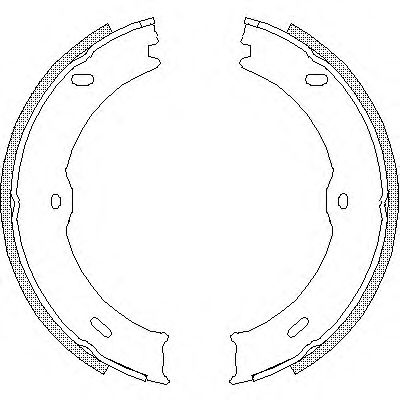 REMSA - 4746.00 - Колодка торм. барабан. стоян. торм MERCEDES SPRINTER (пр-во Remsa)